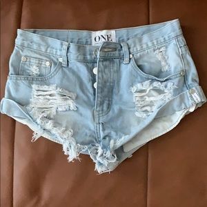 One Teaspoon Bandit Jean shorts